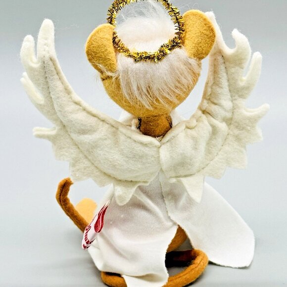 Annalee Mouse Angel Nativity Praying Gold Halo 1996 Vintage Christmas USA 7 inch - Picture 4 of 9